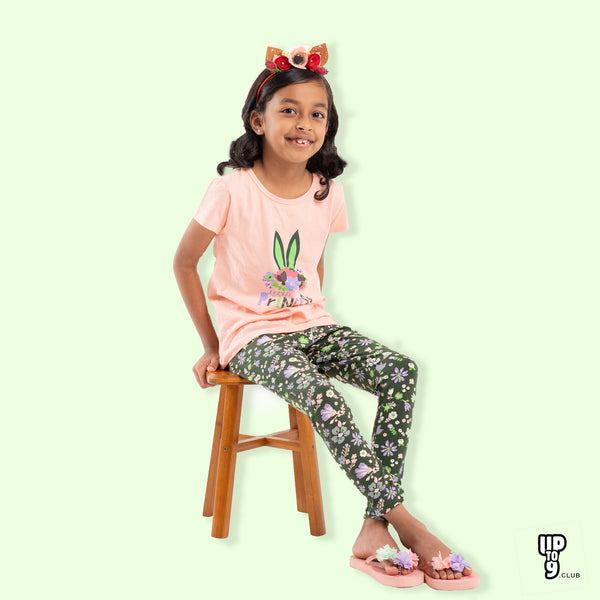 Graphic Printed T-Shirt & Leggings set