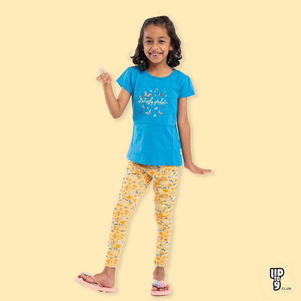Graphic Printed T-Shirt & Leggings set