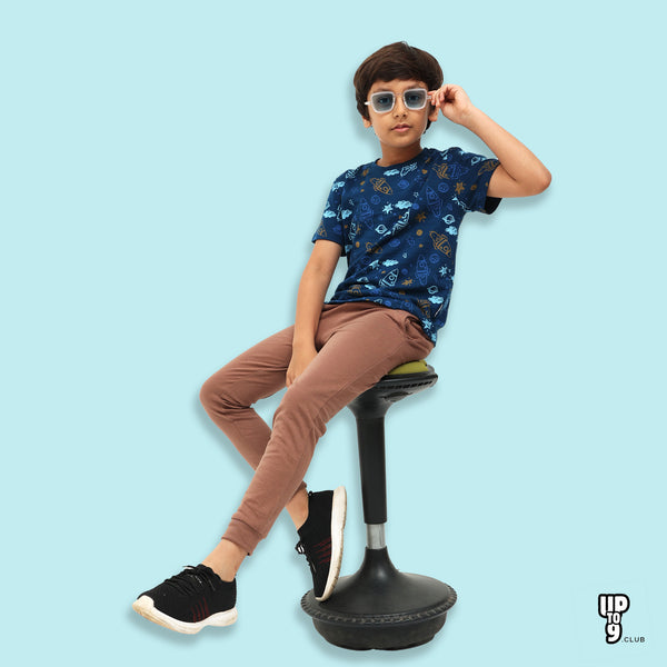 Graphic Printed T-Shirt & Pant  Set
